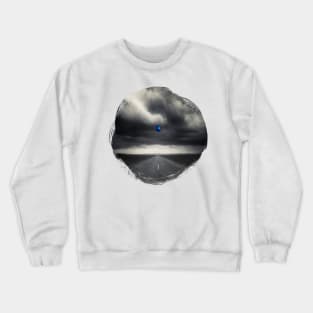 Blue Balloon In Dramatic Sky Crewneck Sweatshirt